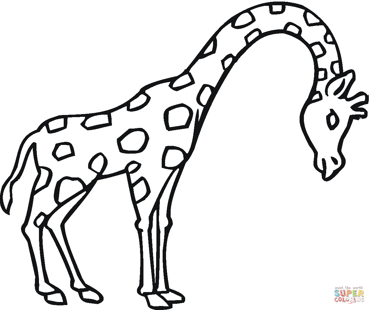 Desenhos De Girafas Para Colorir