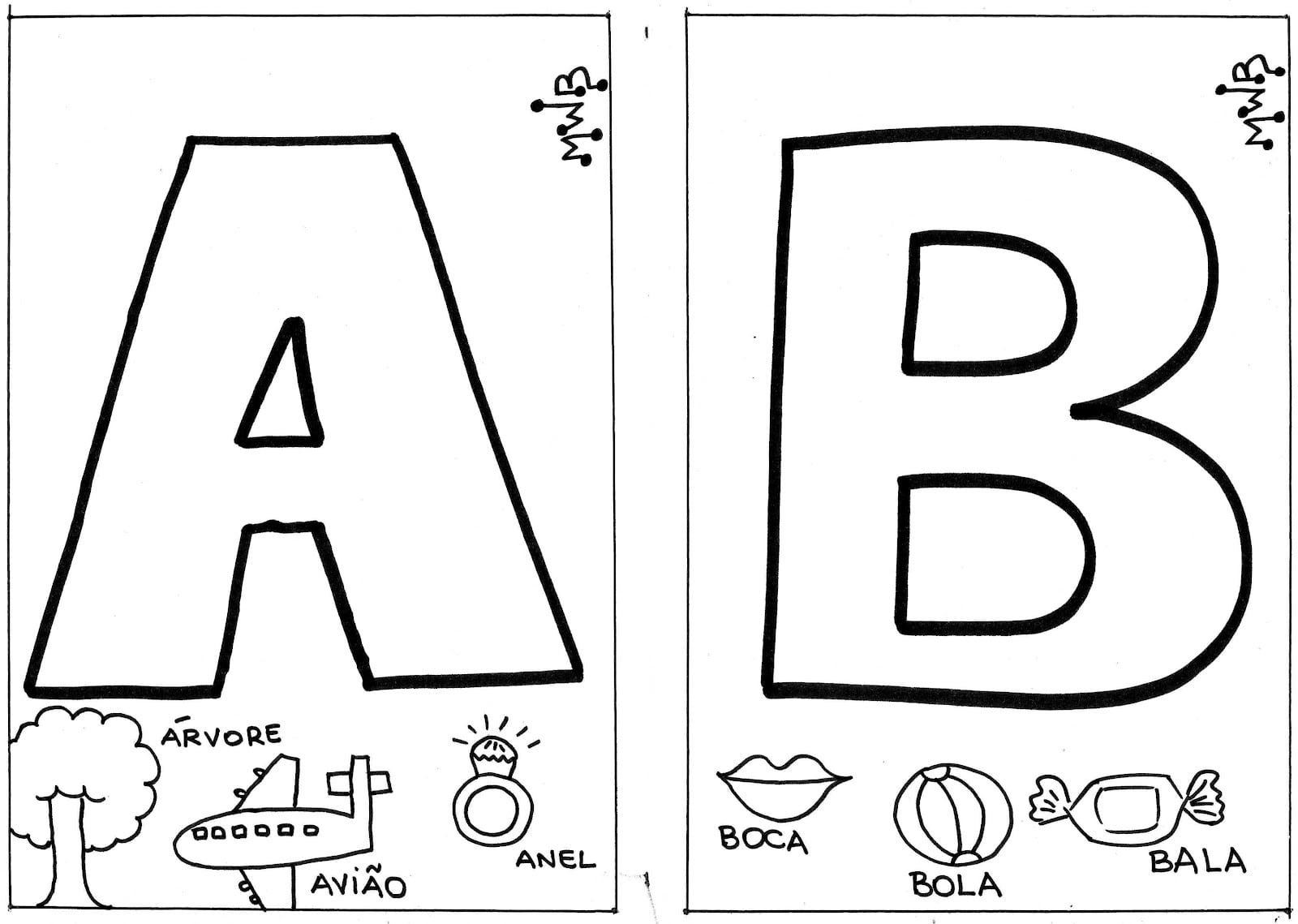 Mwb   Criando Com Arte  Letras Do Alfabeto Pra Colorir E Aprender