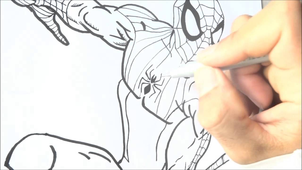 Desenhando O Homem Aranha (arte Final)
