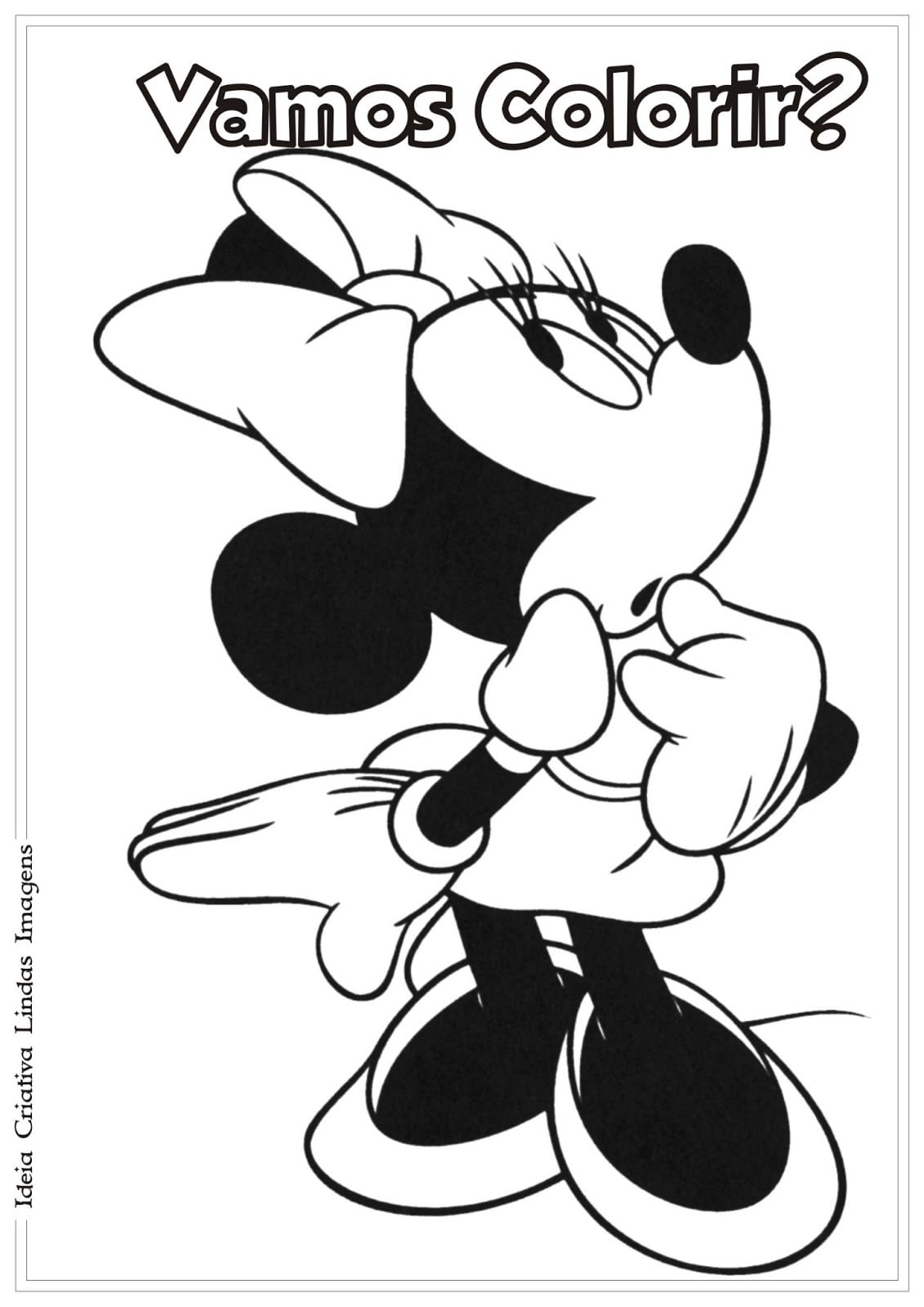 Desenhos Do Mickey E Da Minnie Para Colorir