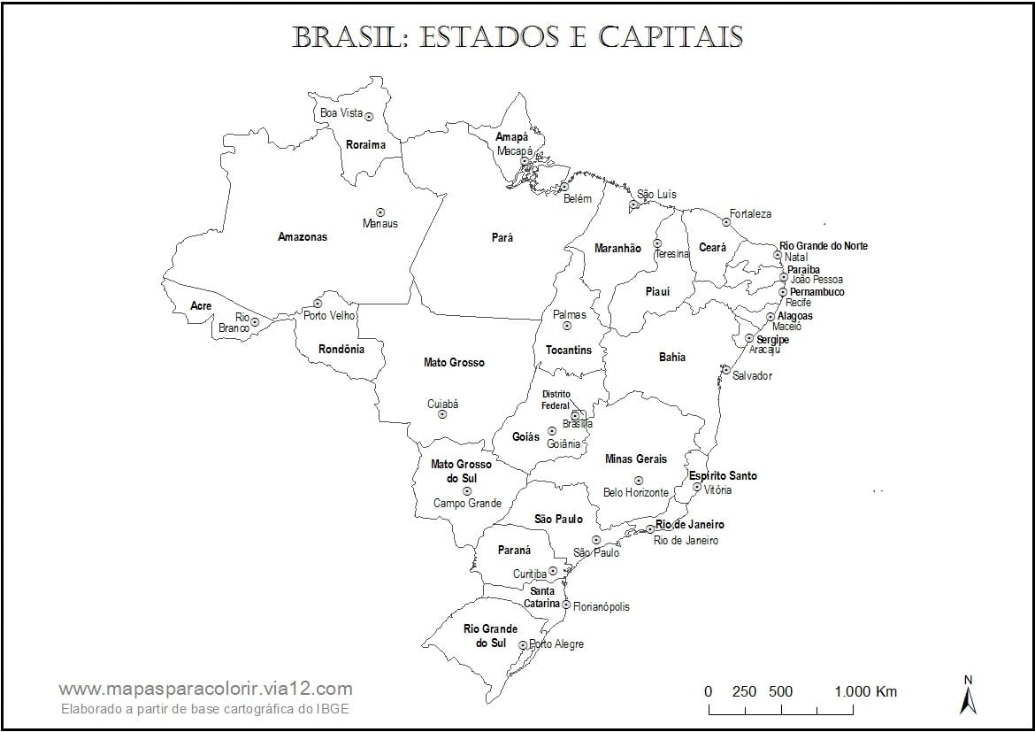 Quebra Cabeca Do Mapa Do Brasil Para Imprimir