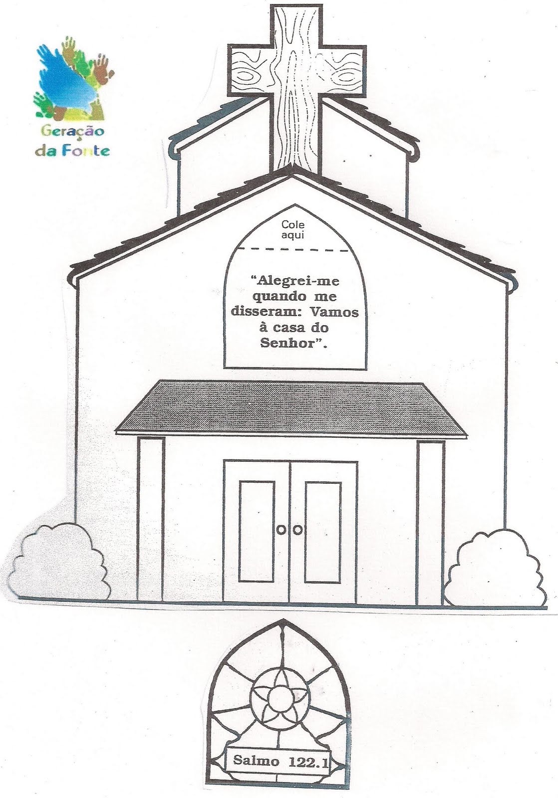 Desenho De Igreja Evangelica Para Colorir â Pampekids Net
