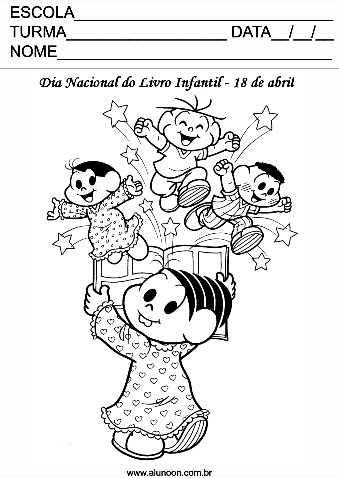 Desenho Para O Dia Do Livro Infantil