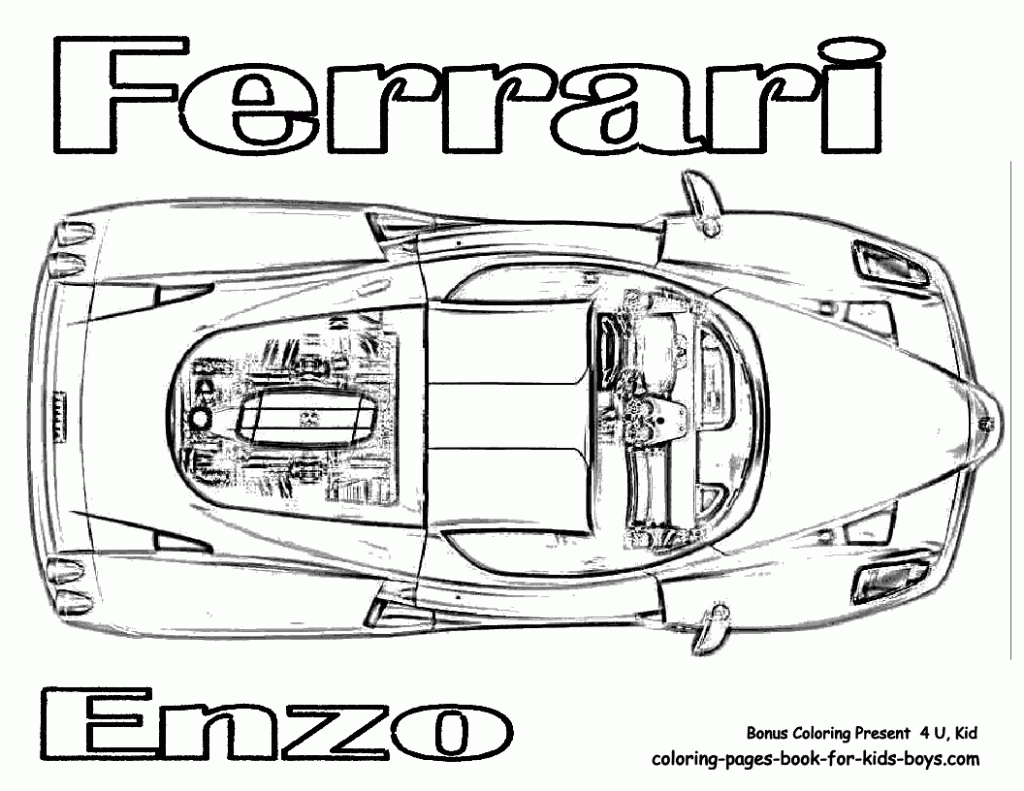 Desenhos De Ferrari Para Colorir Carros Para Imprimir E Pintar