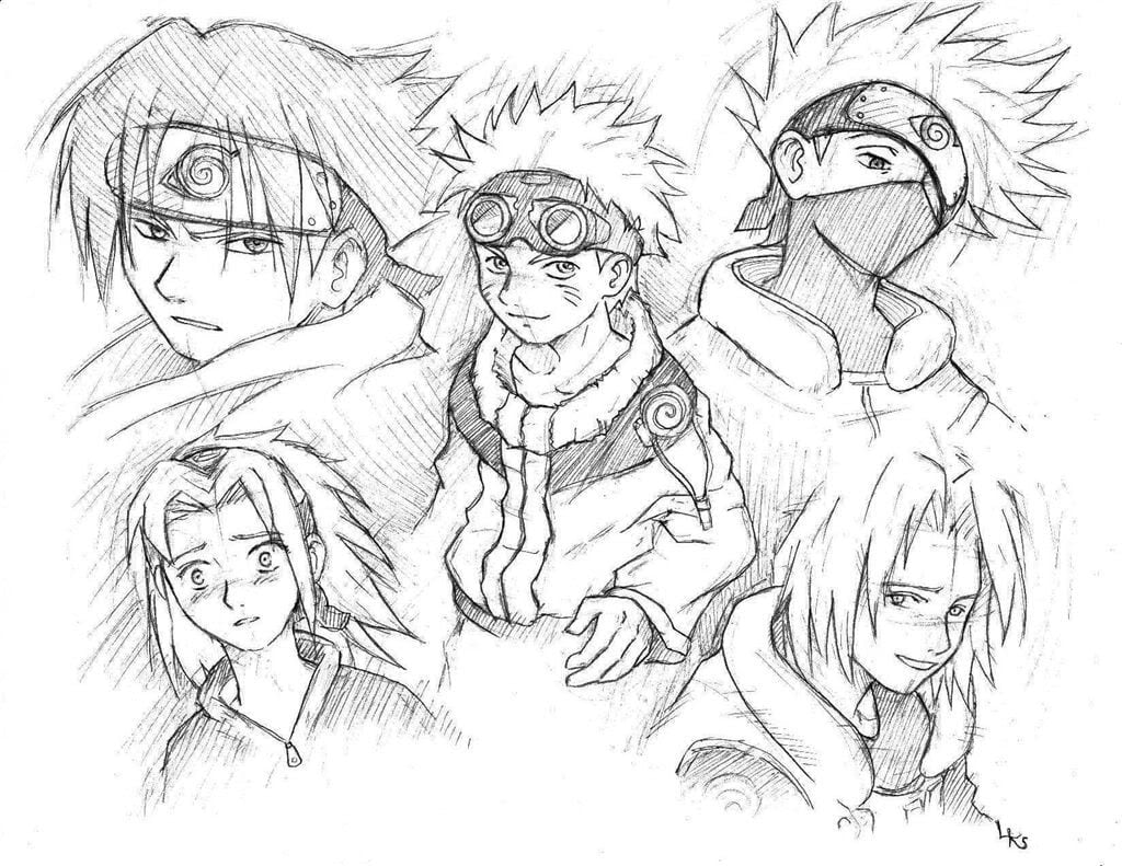 Desenhos Do Naruto Para Pintar