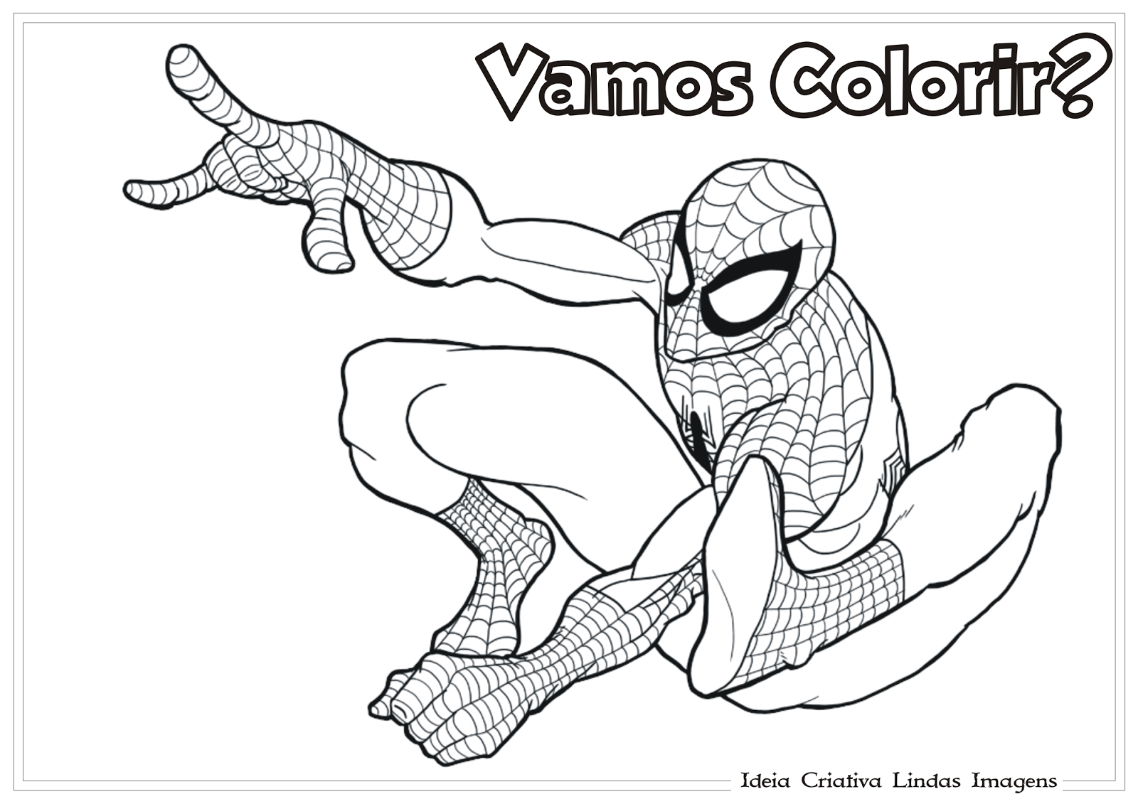 Desenhos Do Homem Aranha Para Colorir E Imprimir â Matring Org