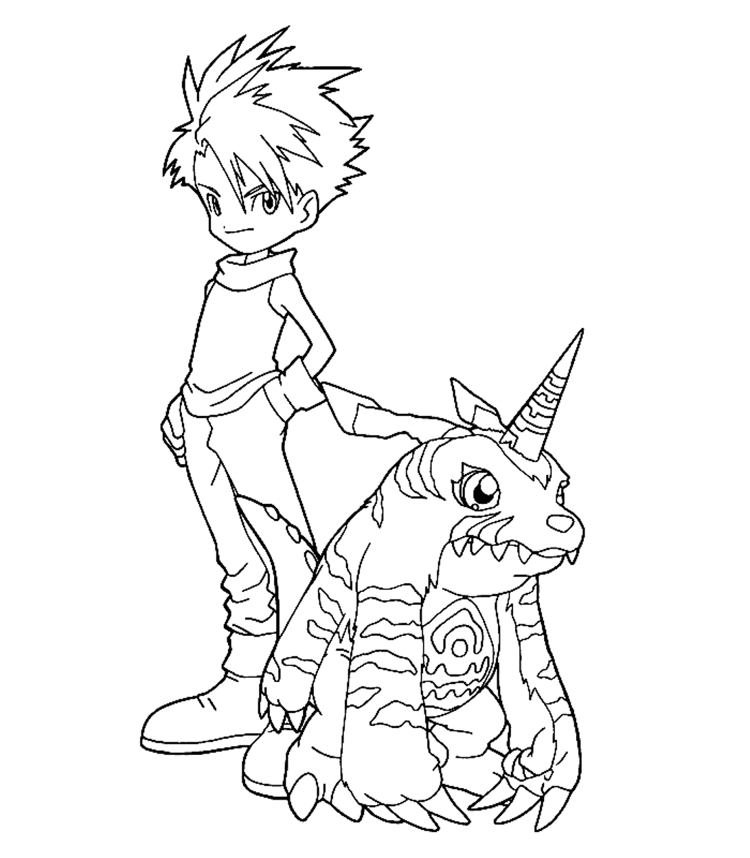 Jogo Desenhos Digimon Para Colorir E Imprimir