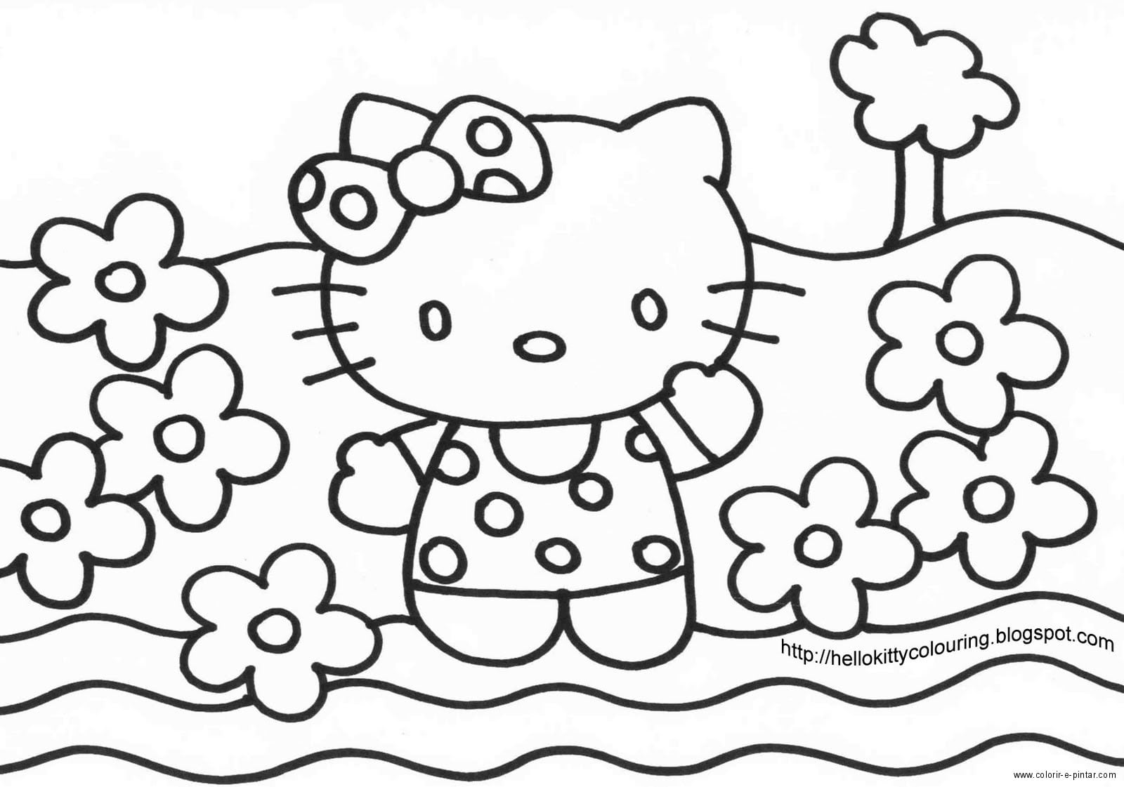 Desenho Da Hello Kitty Para Imprimir â Pampekids Net