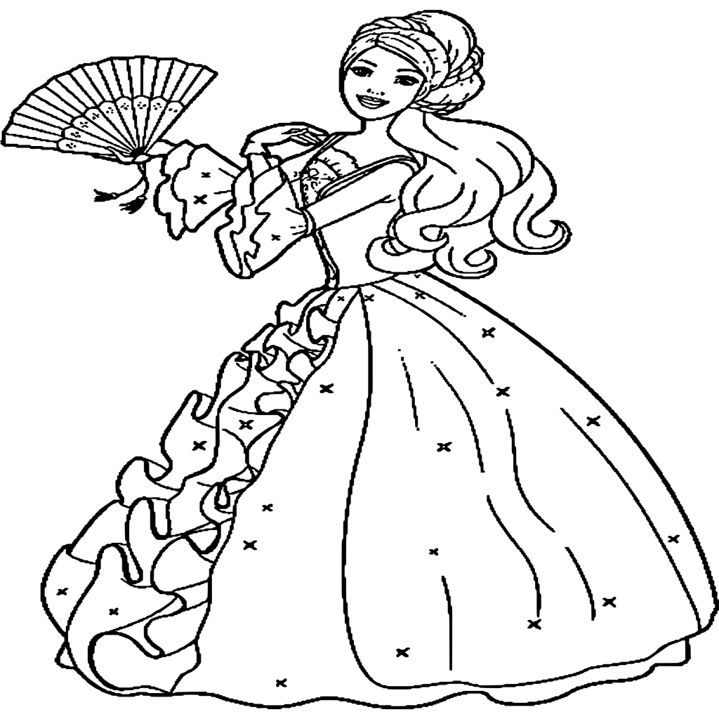 Dibujos Para Colorear Dibujos De Princesas Para Imprimir