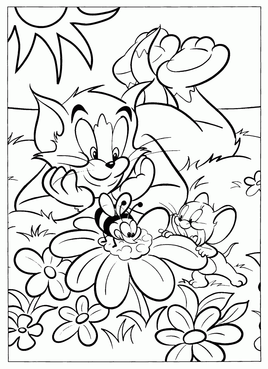 Resultado De Imagem Para Desenho Para Colorir De Tom E Jerry