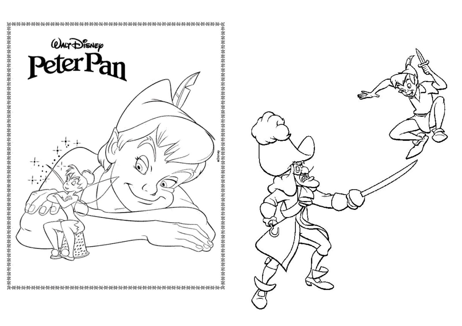 Peter Pan Para Colorir â Pampekids Net