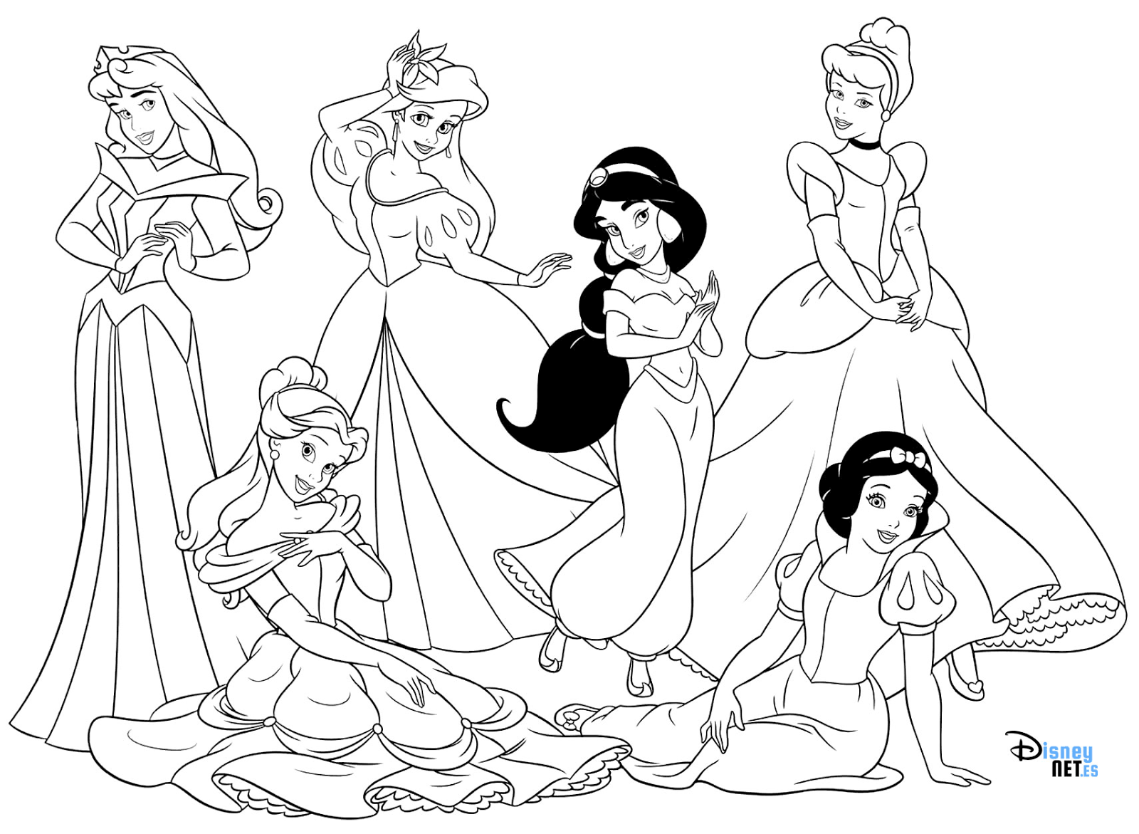 Pintar As Princesas Da Disney