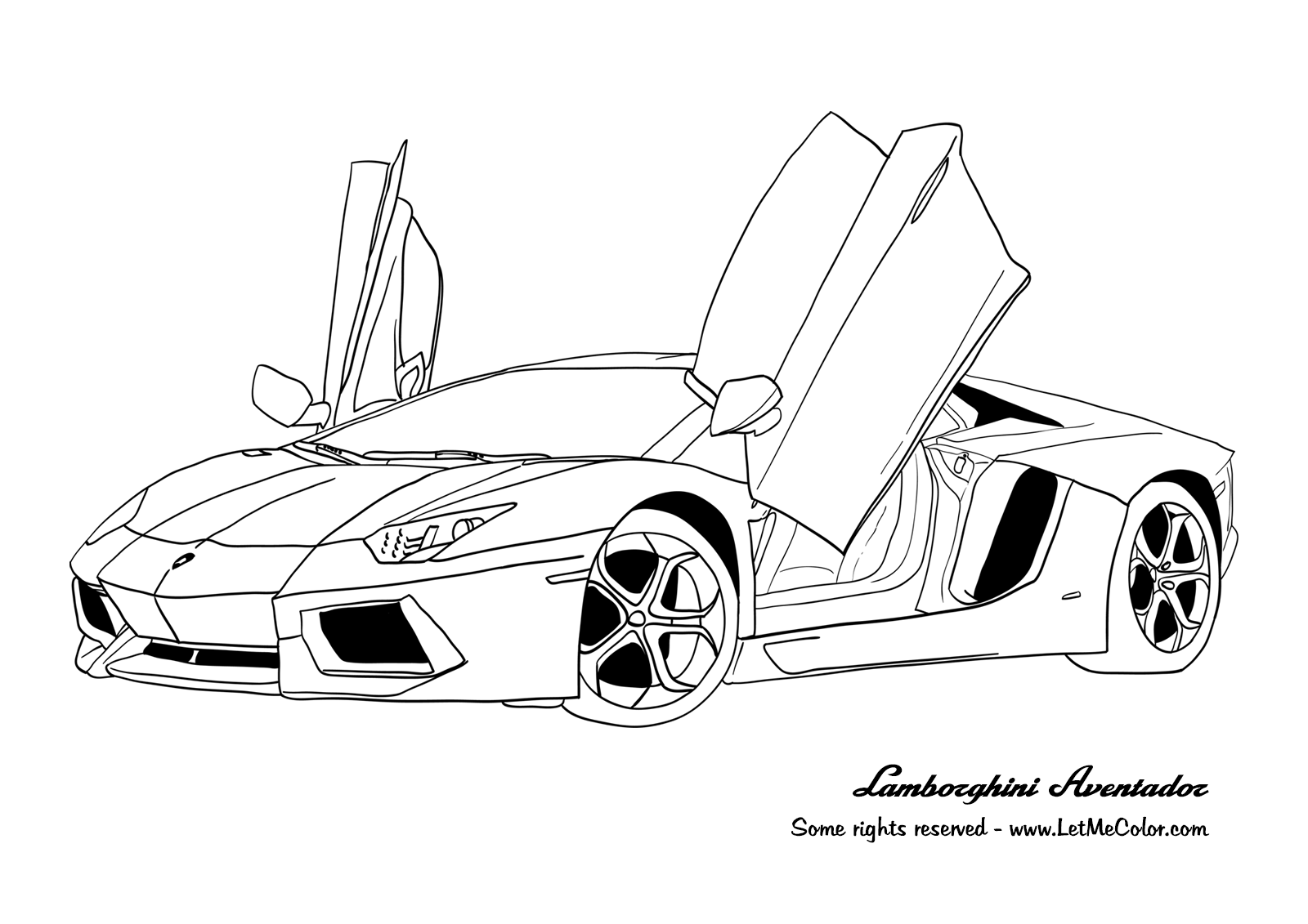 Desenhos De Carros Para Colorir Lamborghini