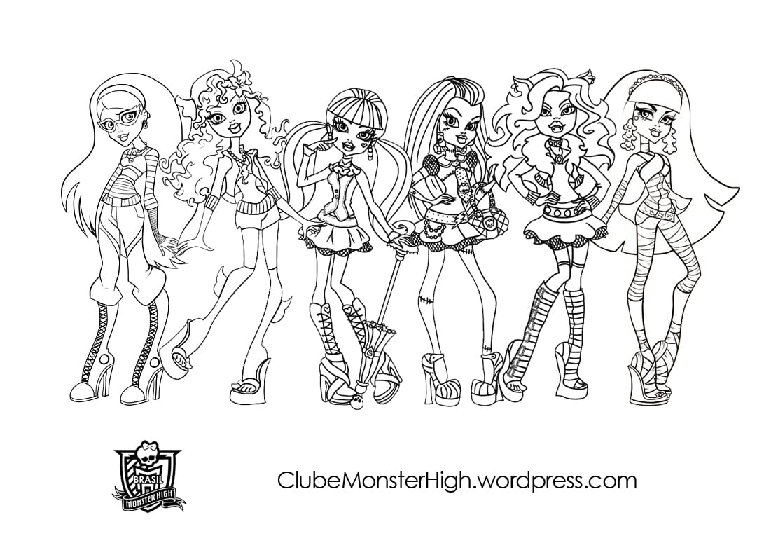 Desenho De Monster High Para Colorir