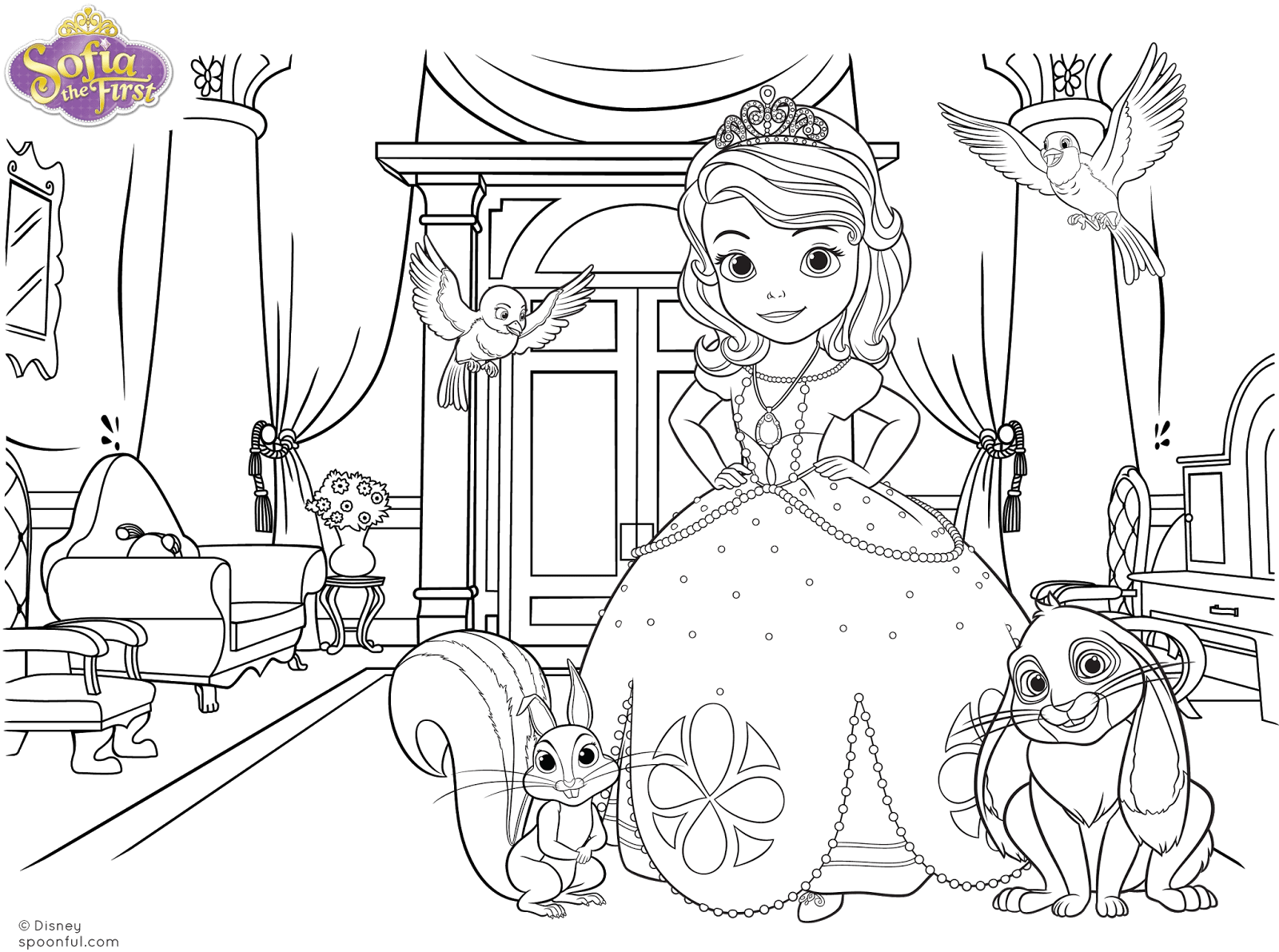 Desenhos Da Princesa Sofia Para Colorir E Imprimir
