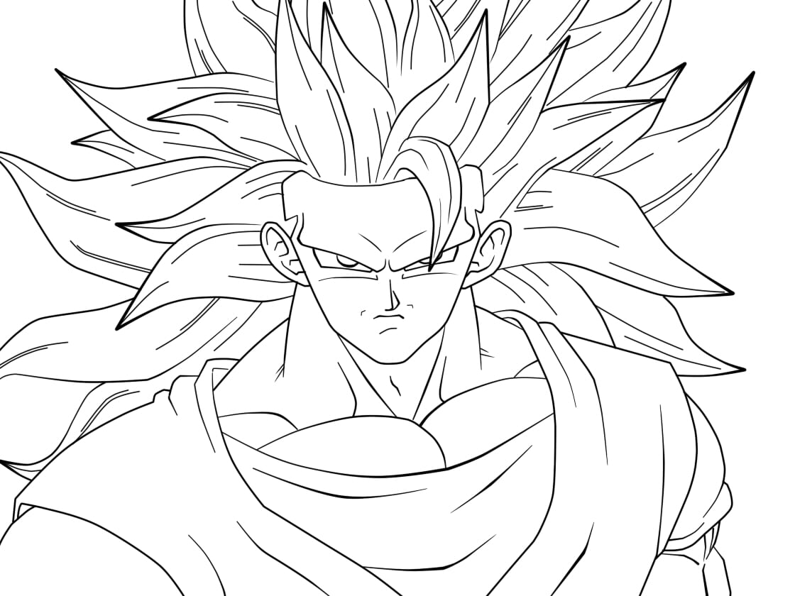 Desenhos Goku Para Colorir ~ Imagens Para Colorir