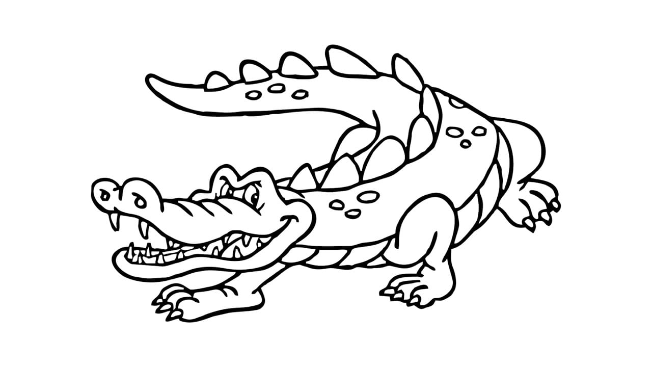 Como Desenhar Um JacarÃ© (crocodilo, Animais)