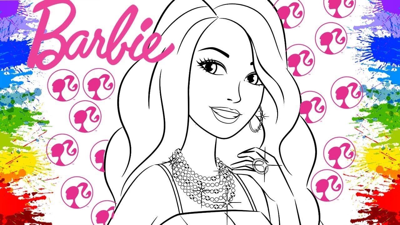 Colorir Desenhos Da Barbie Minha Boneca Barbie Girl Como Colorir