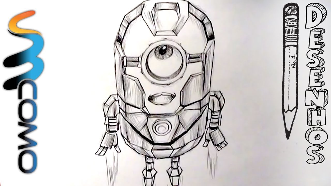 Desenhando Minion Iron Man Do Gru