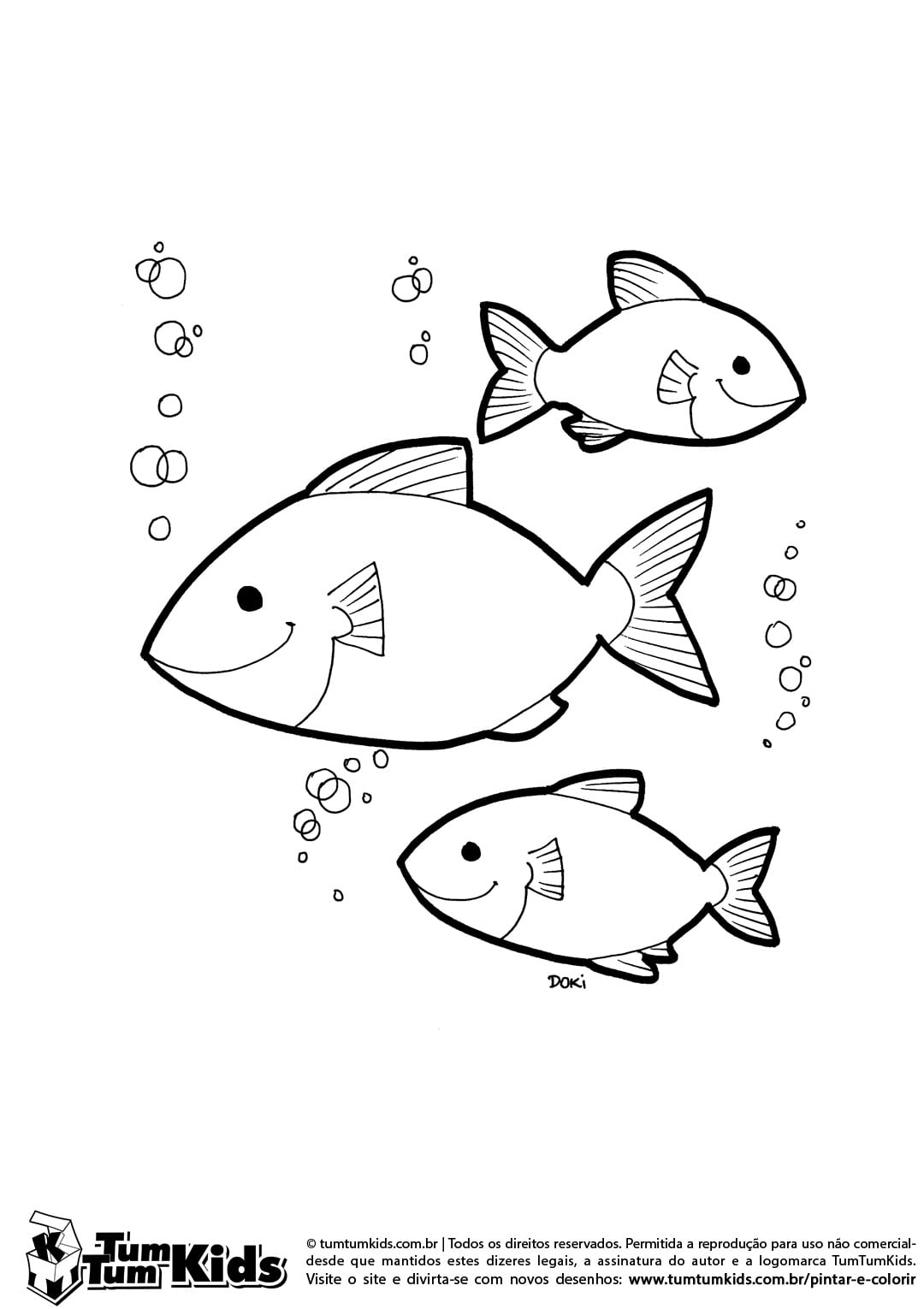 Desenho De Peixe Para Colorir E Imprimir