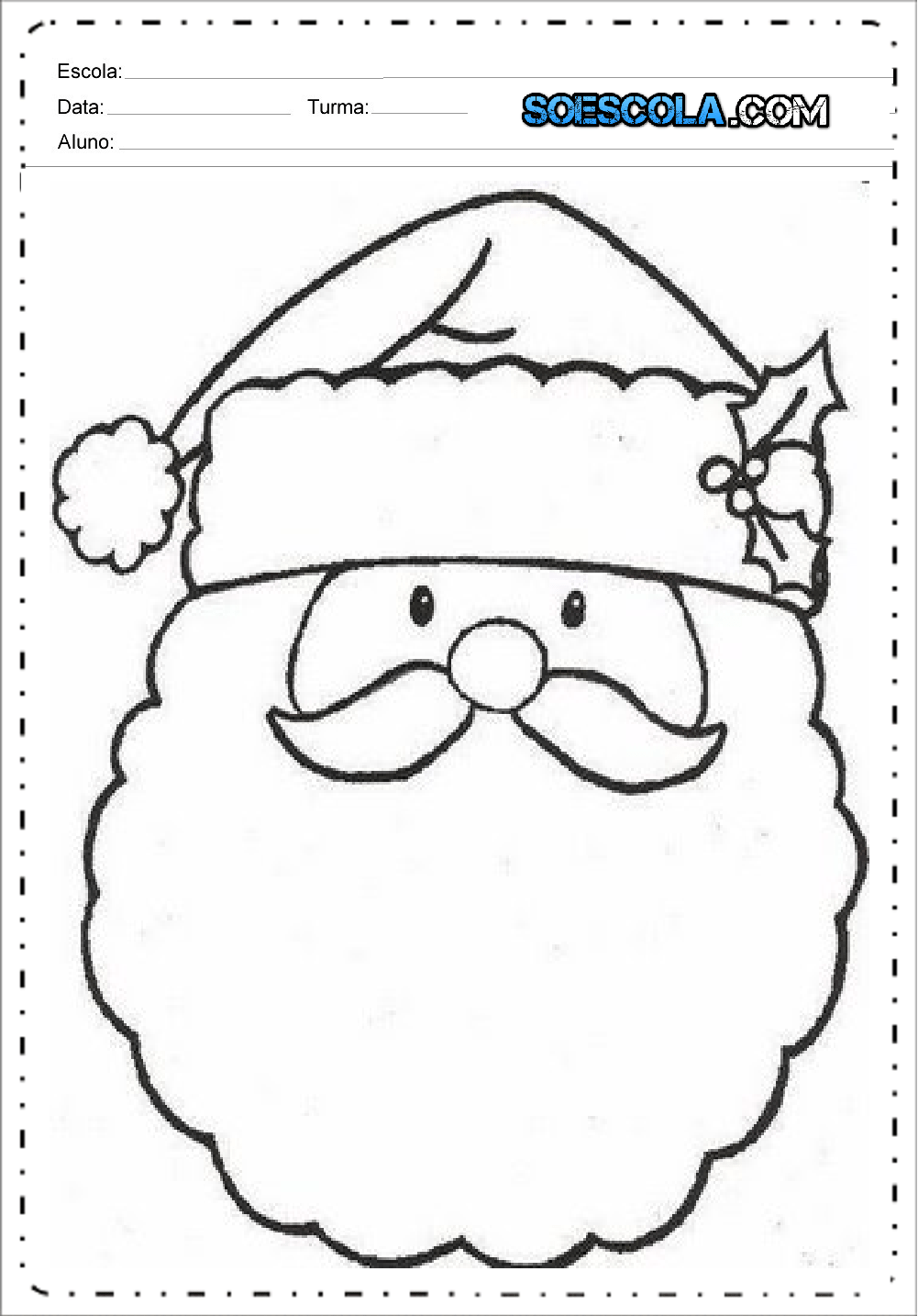 Desenhos De Papai Noel Para Colorir E Imprimir