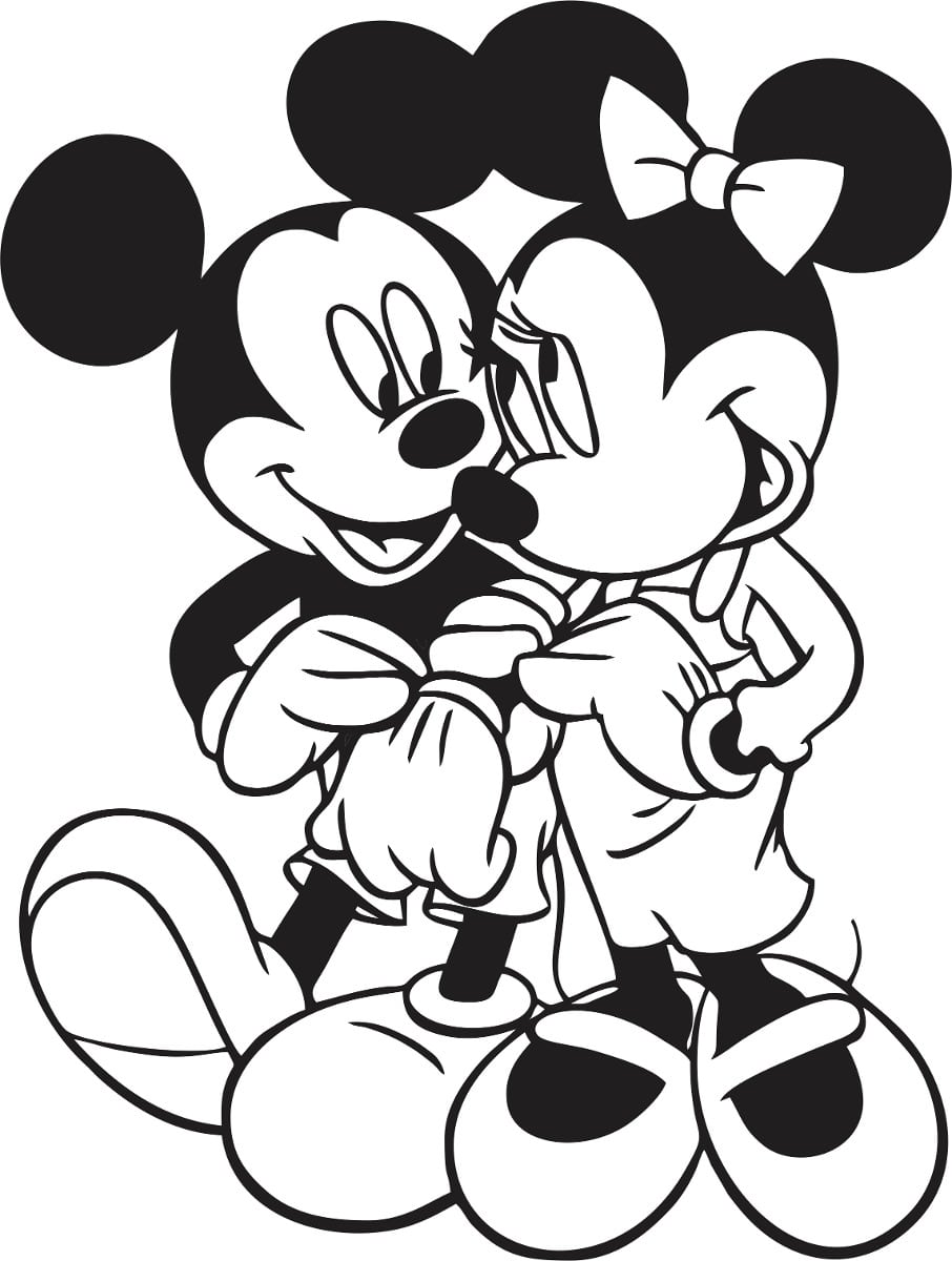Adesivo Mickey Minnie Animes Desenho 25x19