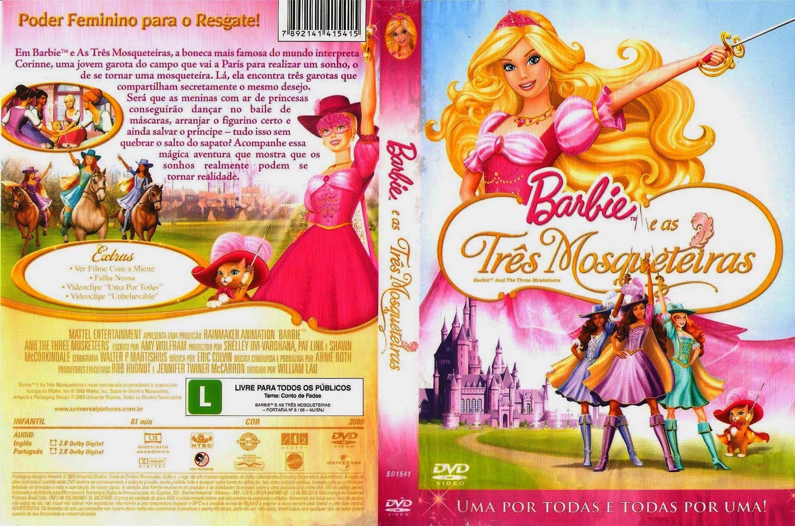 Barbie E As Tres Mosqueteiras Â« Visitem Www Coversblog Com Br