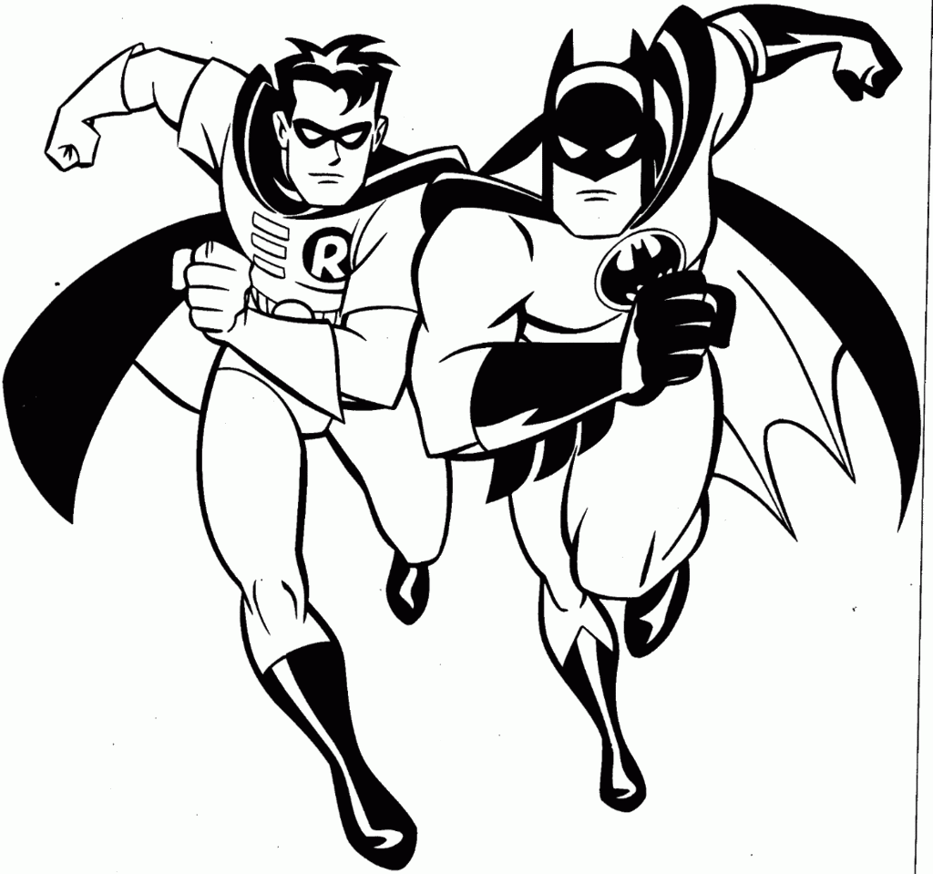 Batman E Robin Colorir 2