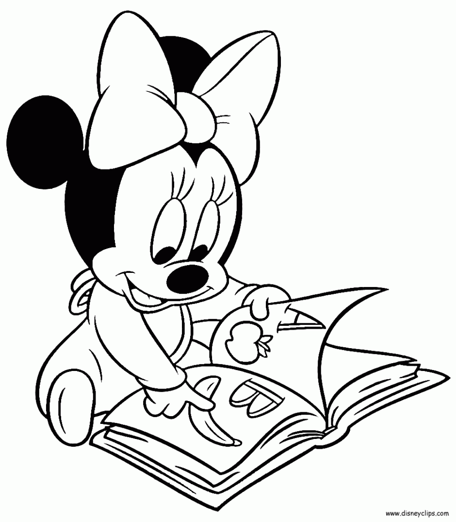 Coloring Book And Pages ~ Coloring Book And Pages Baby Minnie