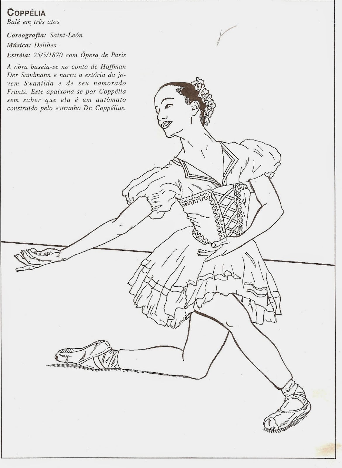 Ballets De RepertÃ³rio Para Colorir