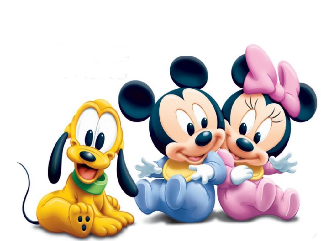 Dibujos Ideia Criativa  Desenho Mickey E Minnie Baby Colorido