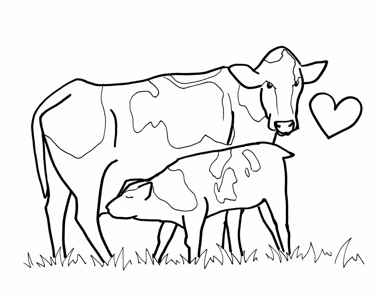 Desenho De Vaca Para Colorir