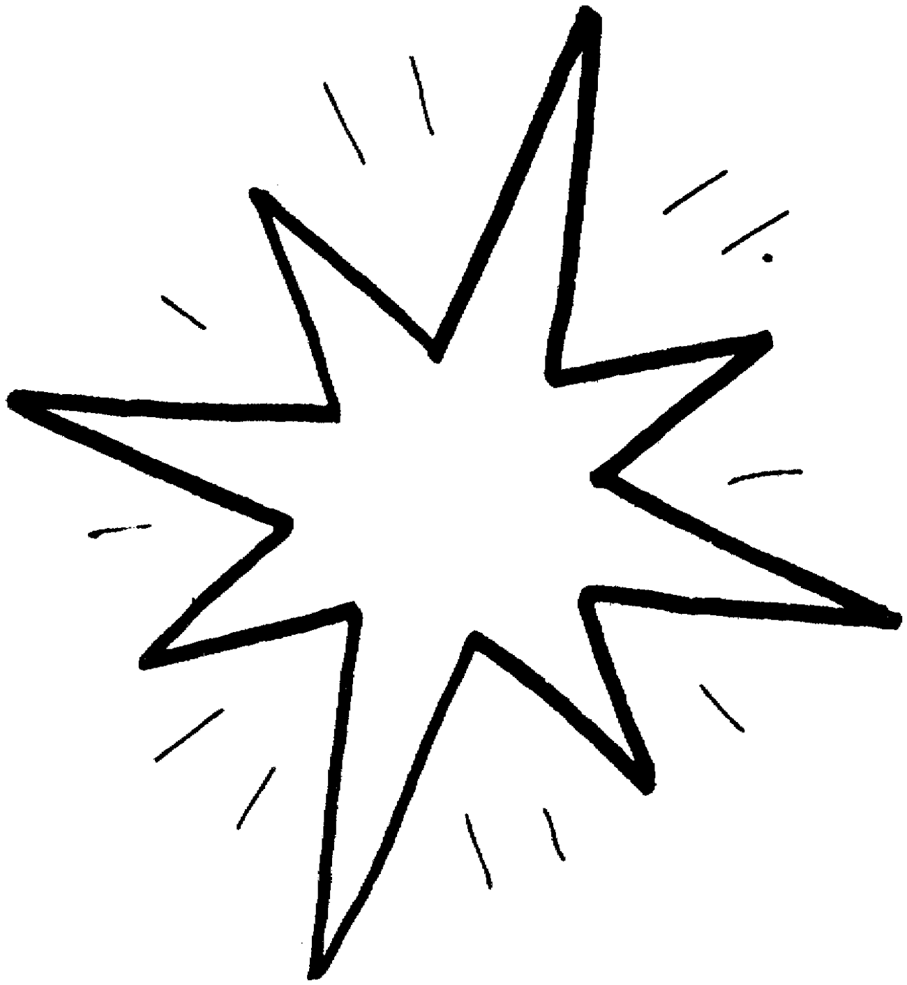 Desenho De Uma Estrela Para Imprimir
