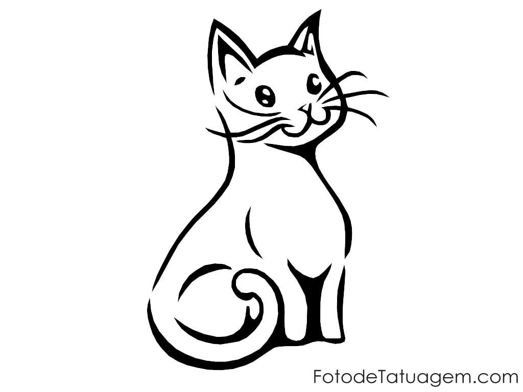 Desenhos Para Tatuagem De Gato