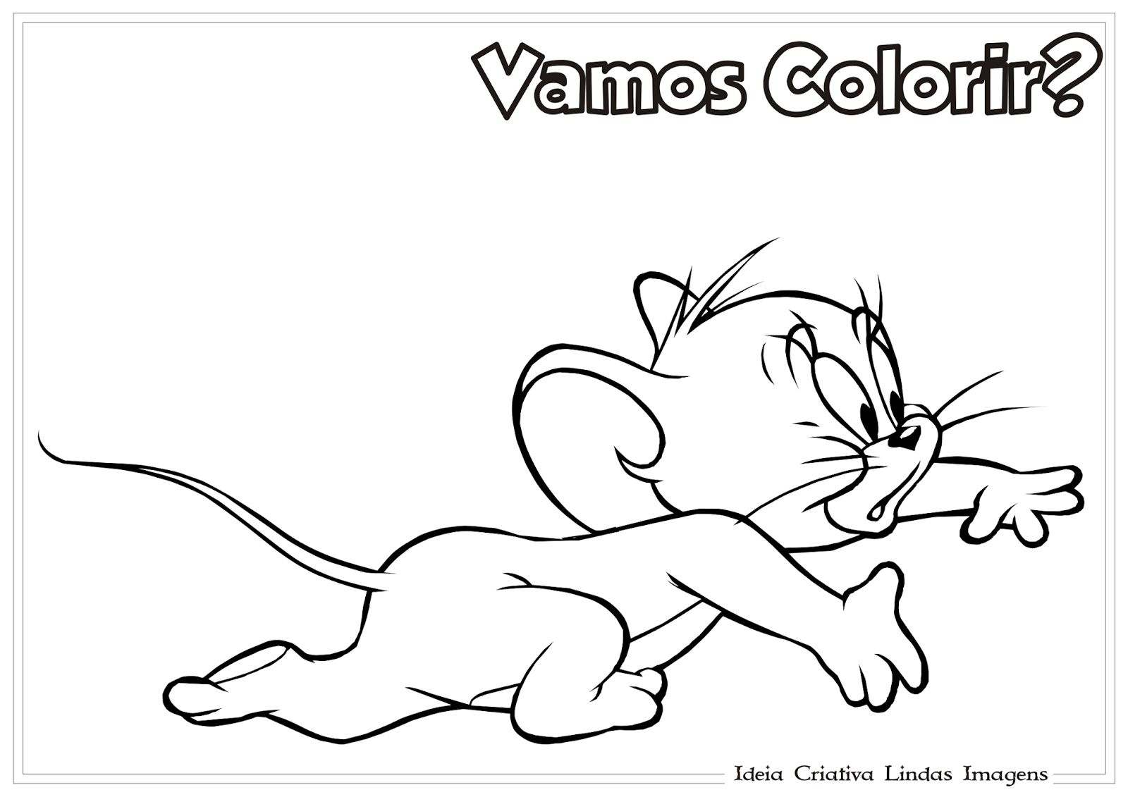 Desenho Tom E Jerry Para Colorir â Pampekids Net