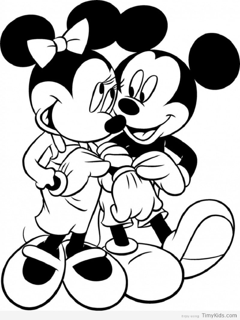 Imagens Da Minnie E Do Mickey Para Imprimir E Colorir