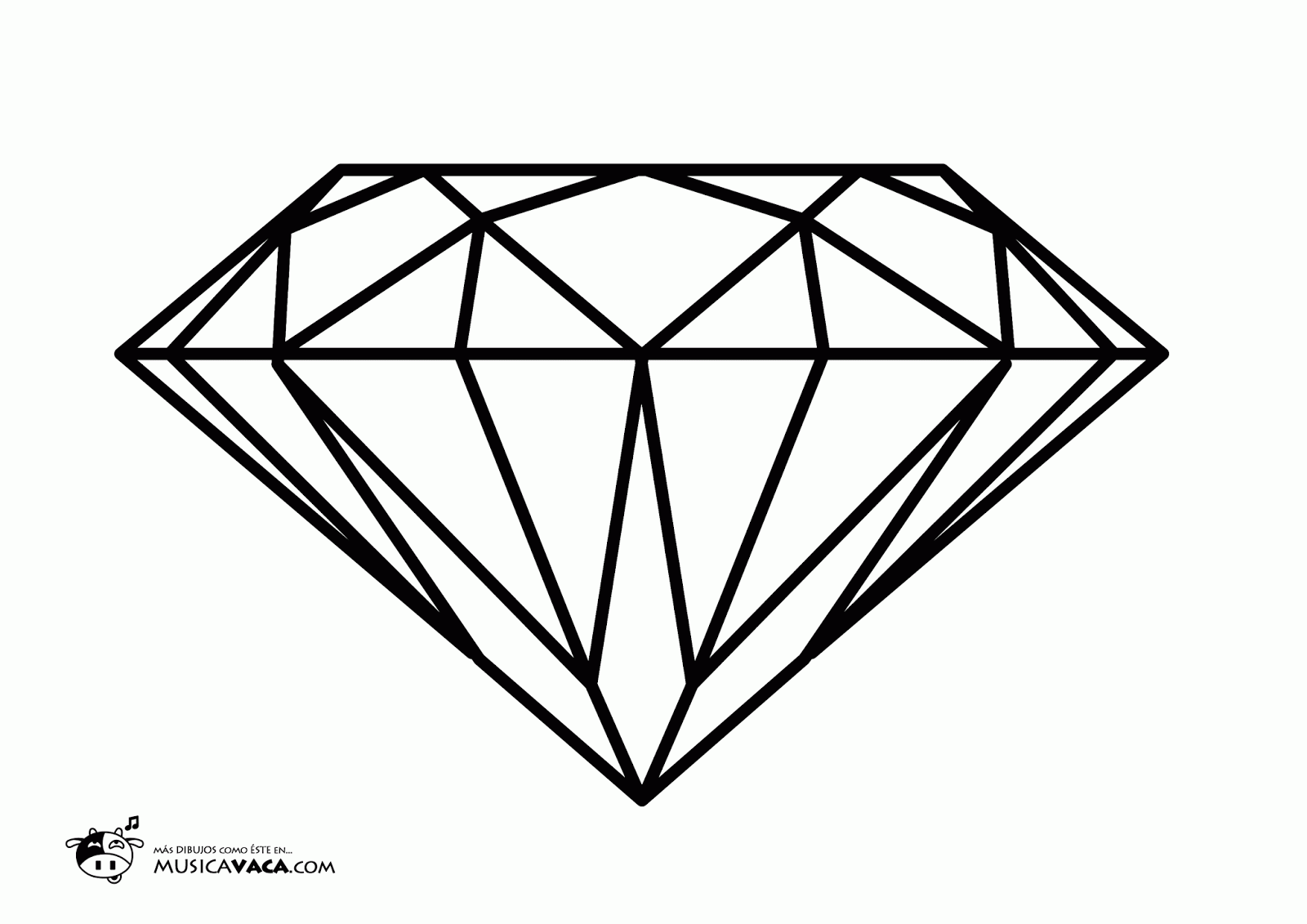 Forma De Diamante Para Colorear