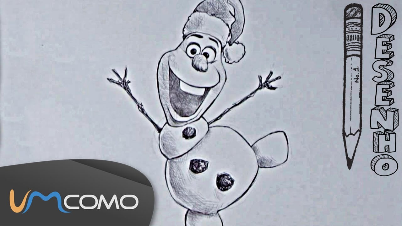 Desenhar O Olaf Do Frozen Vestido De Natal