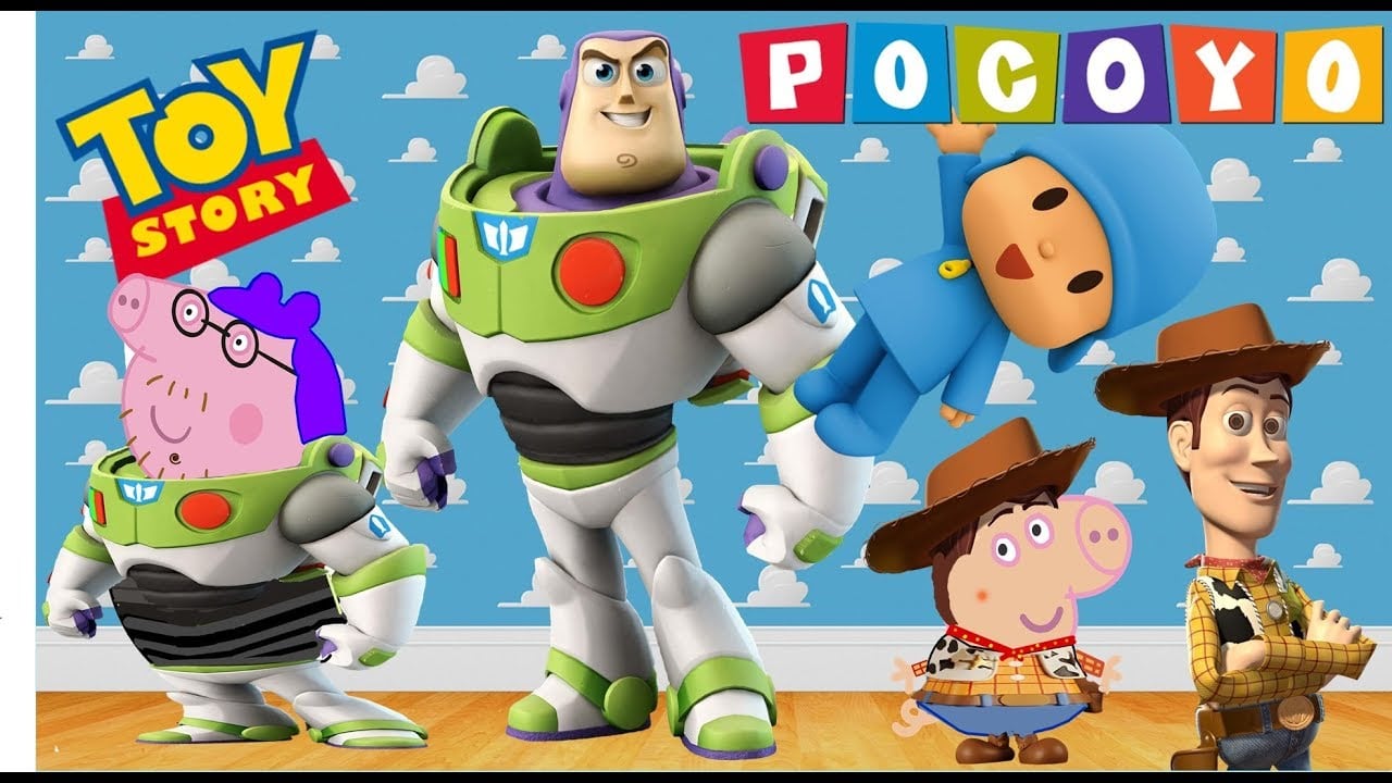 Peppa Pig, Desenho Colorir, Toy Story, Buzz Lightyear, Woody