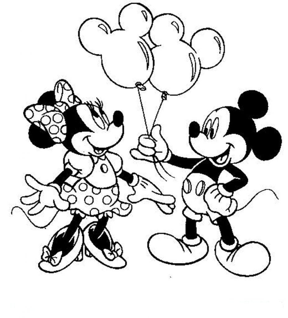 Imagens Do Mickey E Minnie Para Colorir