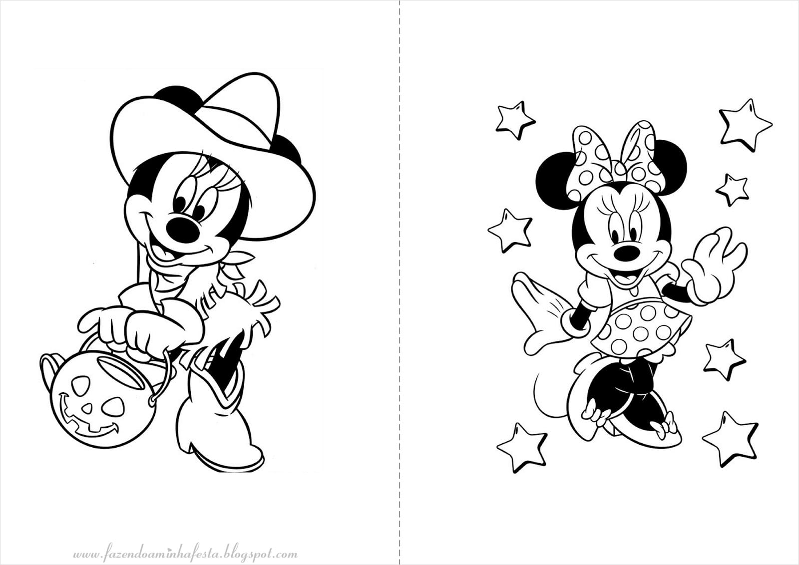 Mickey E Minnie Para Colorir E Imprimir