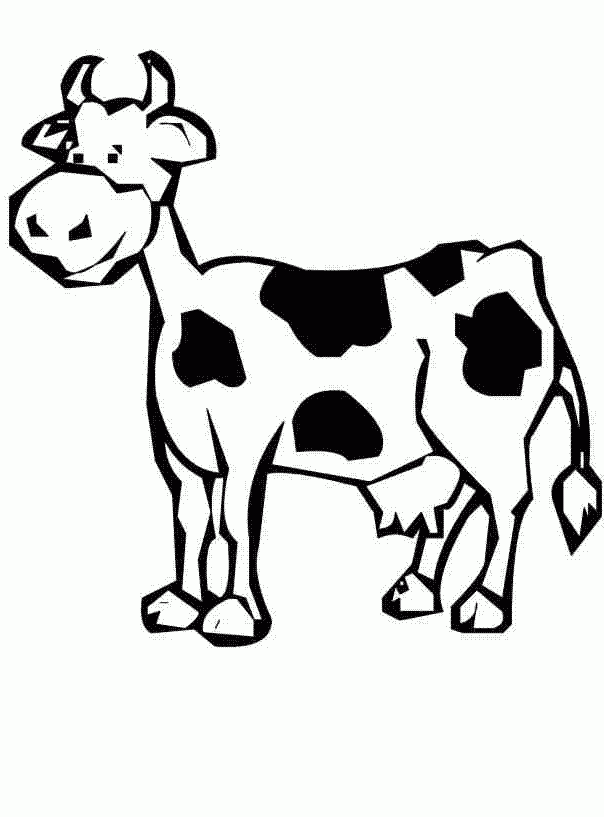 Vaca De Desenhos Animados E Gasolina