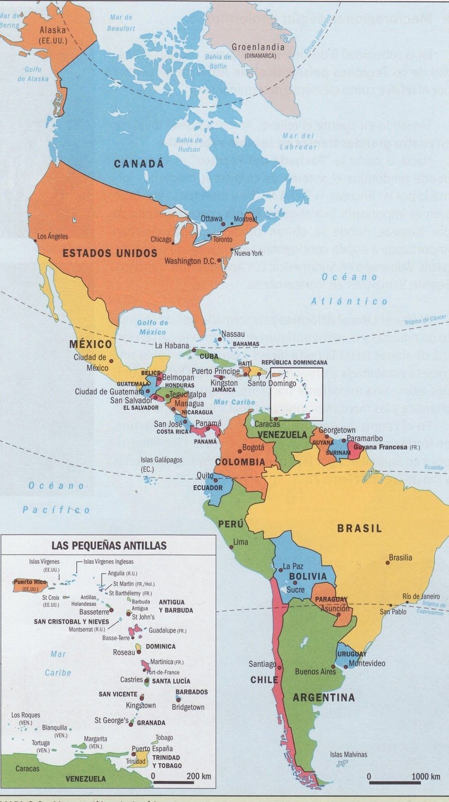Resultado De Imagem Para Mapa Do Continente Americano