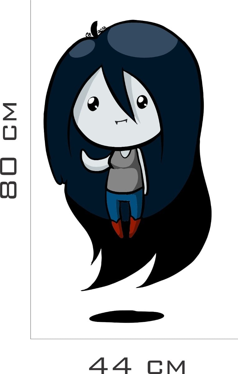 Adesivo Parede Personagem Desenho Hora De Aventura Marceline