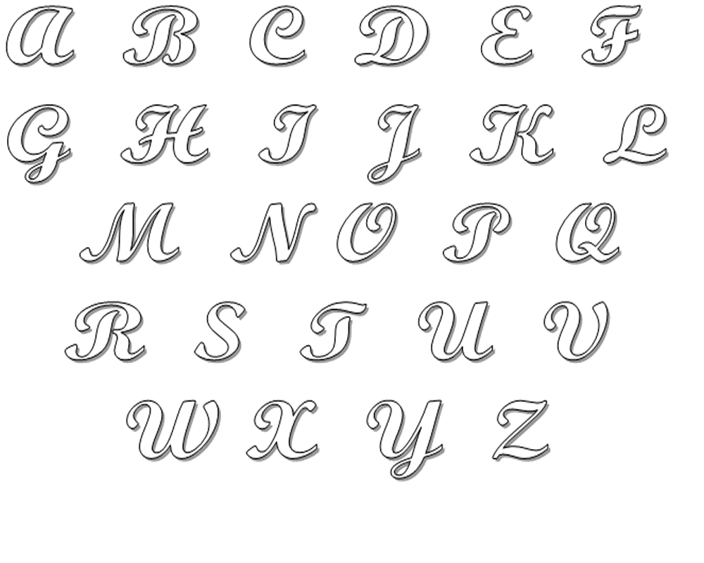 Desenhos De Letras Alfabeto Para Colorir