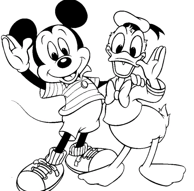 Desenhos Para Colorir Mickey E Pluto  Mickey E Pluto Para Imprimir