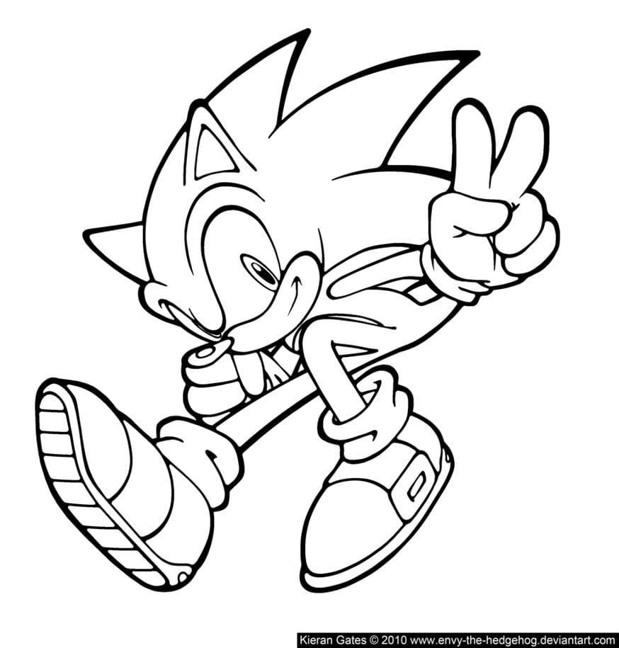 Imagens Do Sonic Para Colorir