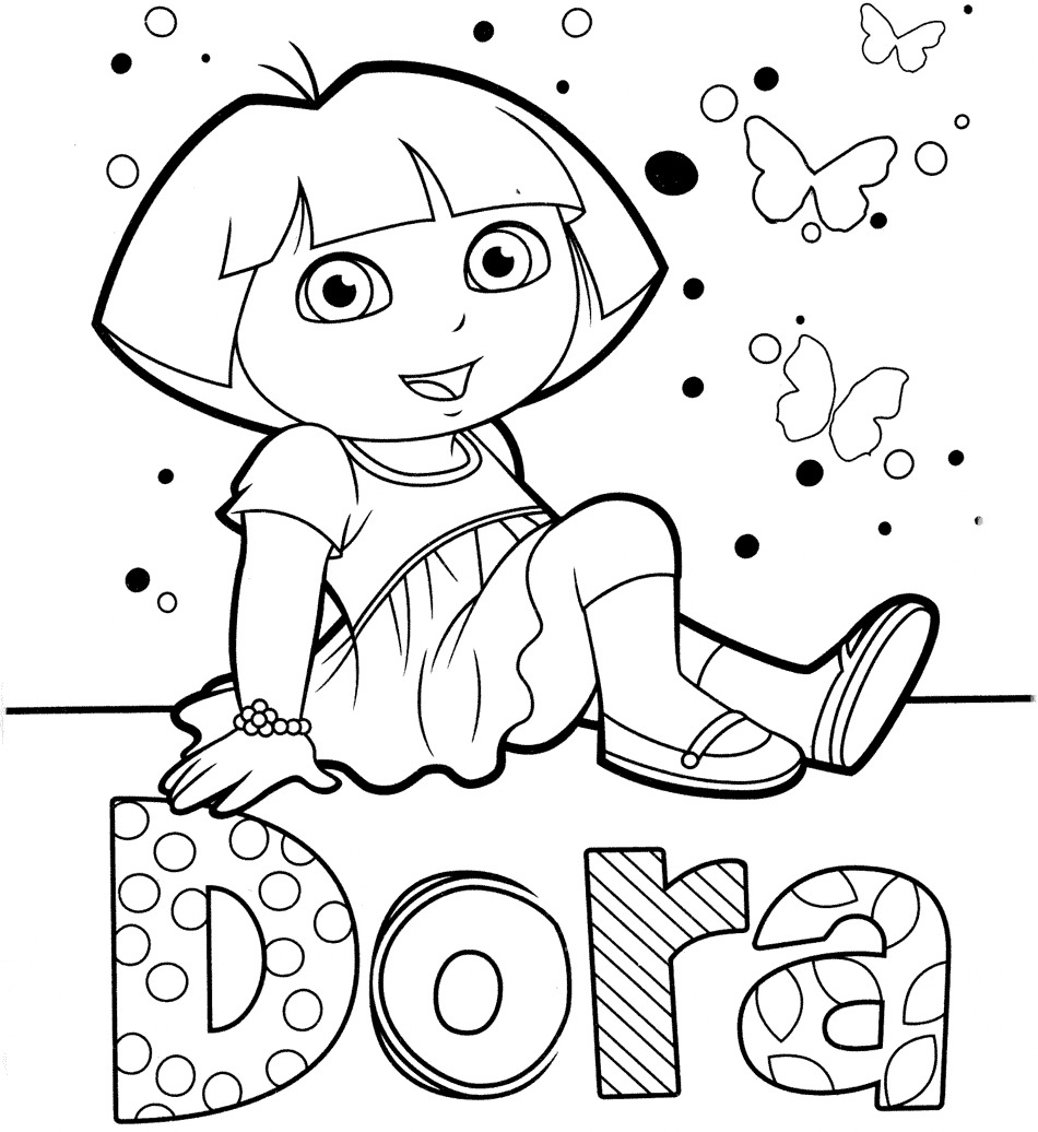 Desenhos De Dora Aventureira Para Colorir, Pintar, Imprimir! Dora