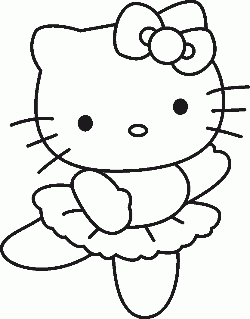 Desenhos Para Pintar Da Hello Kitty  Desenhos Para Colorir Da