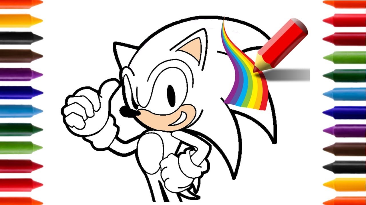 Aprendendo A Desenhar E Pintar Sonic Arco Ãris